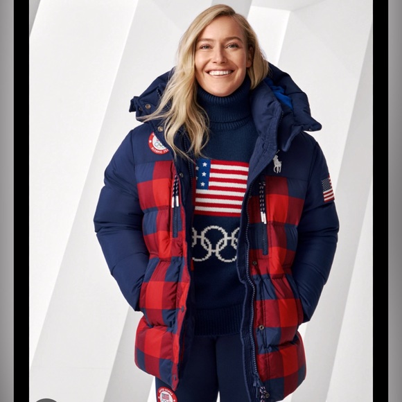 2022 USA Team Olympic Hooded
Puffer Jacket - Picture 9 of 11